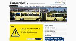 Desktop Screenshot of mhdteplice.cz